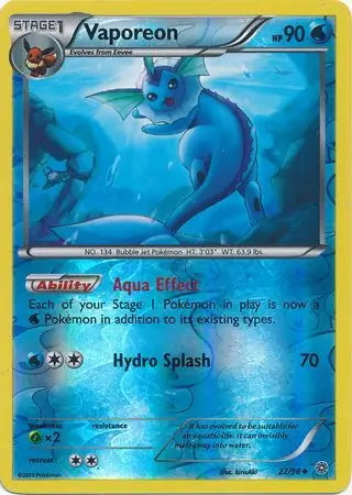Ancient Origins Vaporeon #22/98 reverse holo